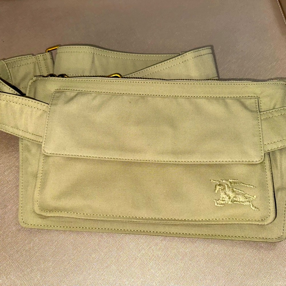 Tan Minimalist Belt Bag with Clean Design